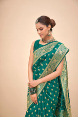 Elegant Green Art Silk Banarasi Saree