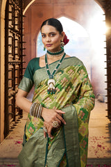 Discover the Elegance of Green Cotton-Silk Sarees