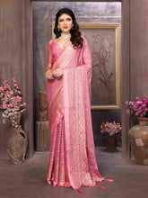 Exquisite Pink Brasso Saree