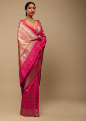 Elegant Purple Art Silk Banarasi Saree