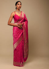 Elegant Purple Art Silk Banarasi Saree
