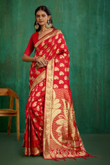 shop-elegant-red-banarasi-art-silk-woven-ready-to-wear-saree-online-best-prices-rtw-1053