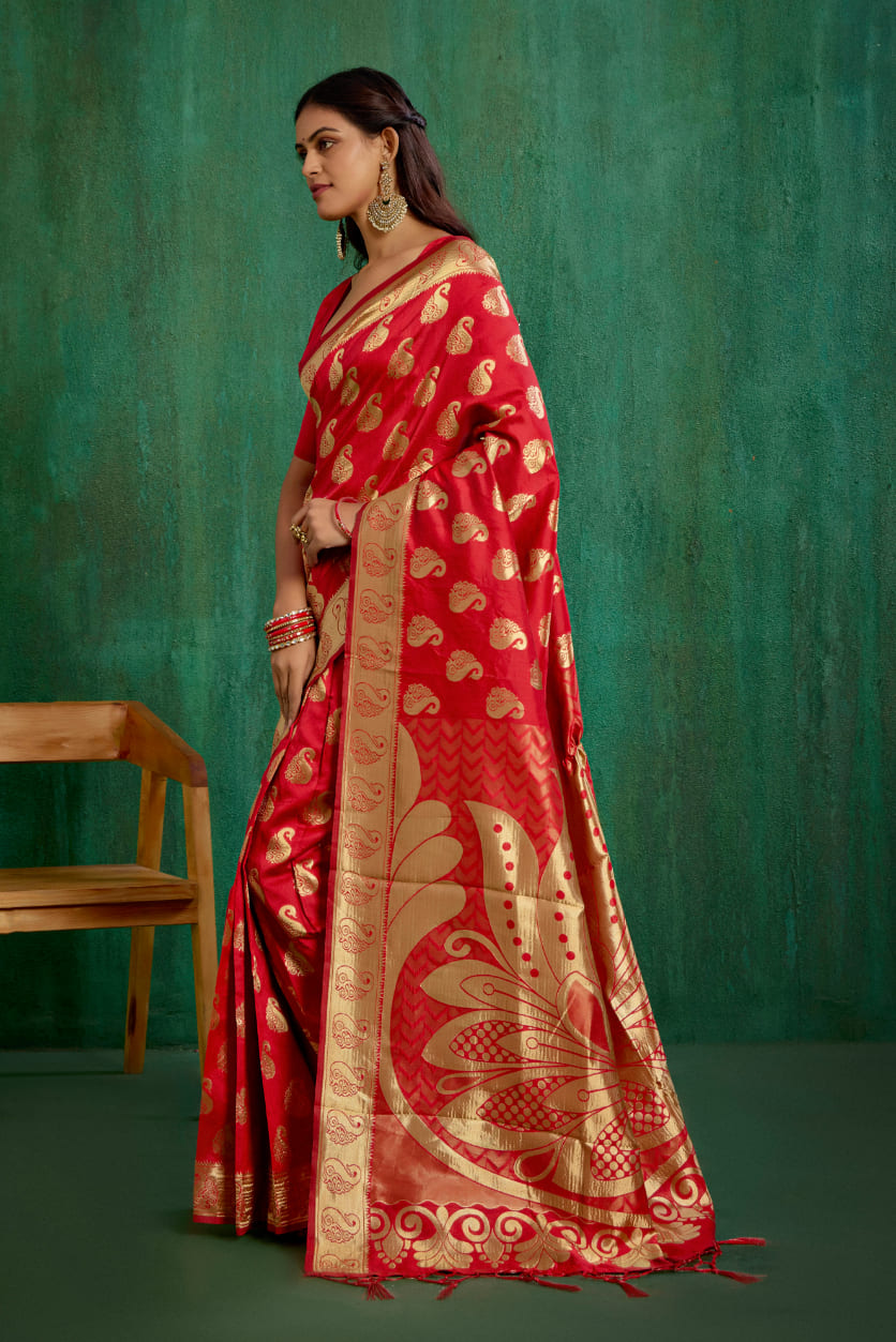 shop-elegant-red-banarasi-art-silk-woven-ready-to-wear-saree-online-best-prices-rtw-1053