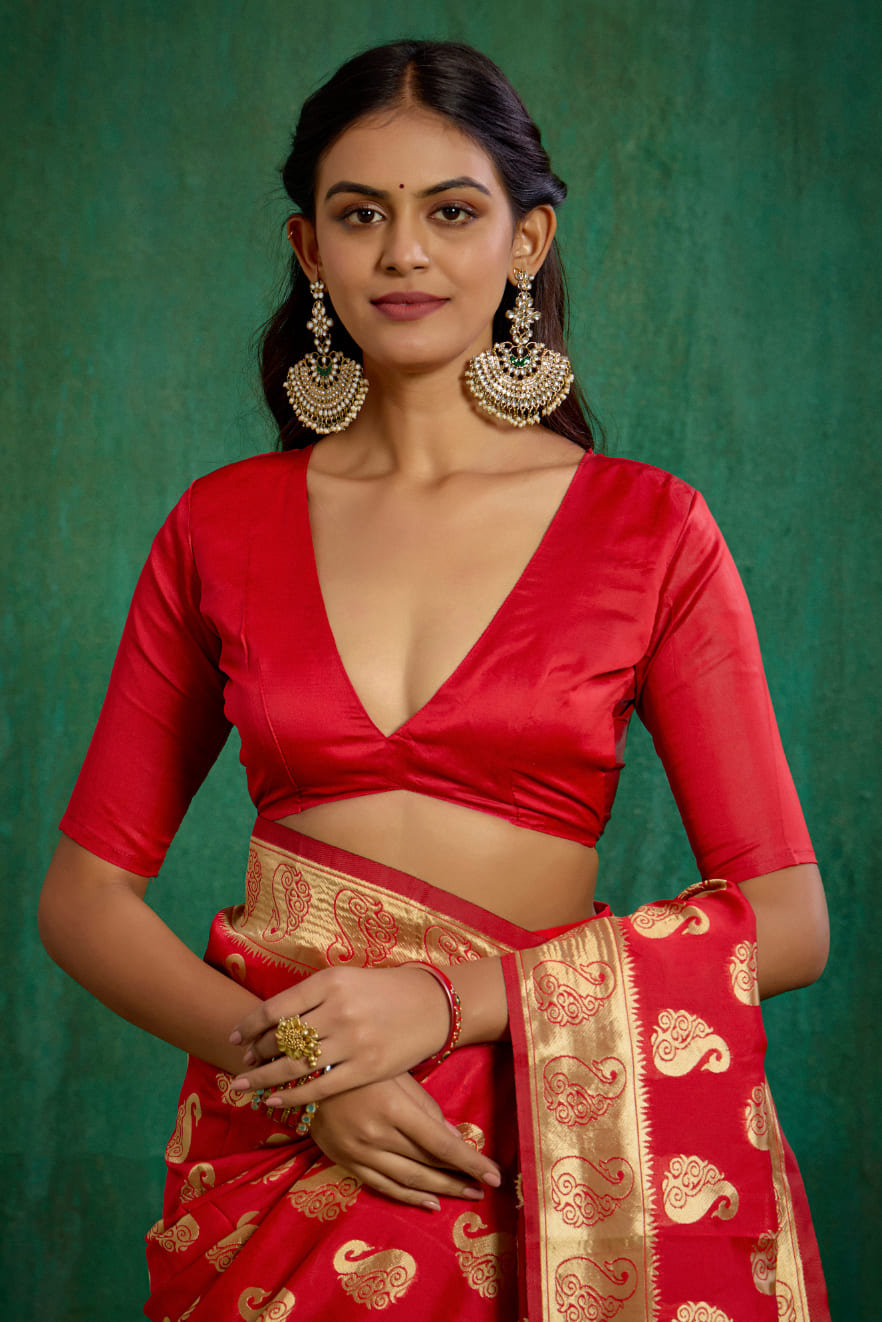 shop-elegant-red-banarasi-art-silk-woven-ready-to-wear-saree-online-best-prices-rtw-1053